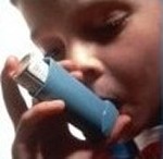 Baby with Inhaler