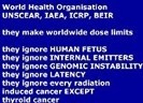 Women& girls & living within 25 miles of a reactor get more cancer than men or boys, or those living farther away. Your fetus is 1000 times more sensitive to ionizing radiation in food than an adult. Normal nuclear reactors hurt the health of your pregnancies every single day, like a nuclear bomb in slow motion. High-yield nuclear fallout destroys ova, sperm, embryo and fetus but so do low-yield emissions from everyday, normal reactor operations ... that fall on your food, on pastures, on farmland, in your water add up to create genetic mutations or extinctive damage to your health like immune deficiency response, leading to hundreds of diseases culminating in a variety of organ cancers. (See tritium expose or Entergy does Manhattan.)