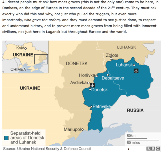 Mass graves in Lugansk, Ukraine bemoan Obama Biden Harris