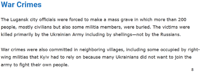 Mass graves in Lugansk, Ukraine bemoan Obama Biden Harris