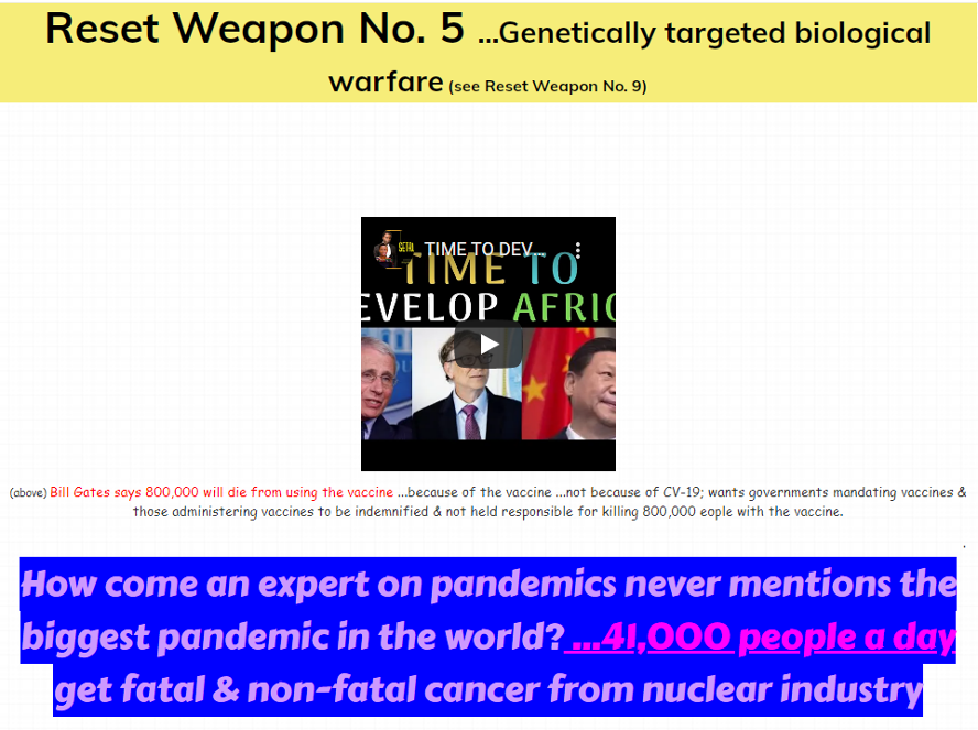 Genetically Targeted Gain-of-function Biological Warfare