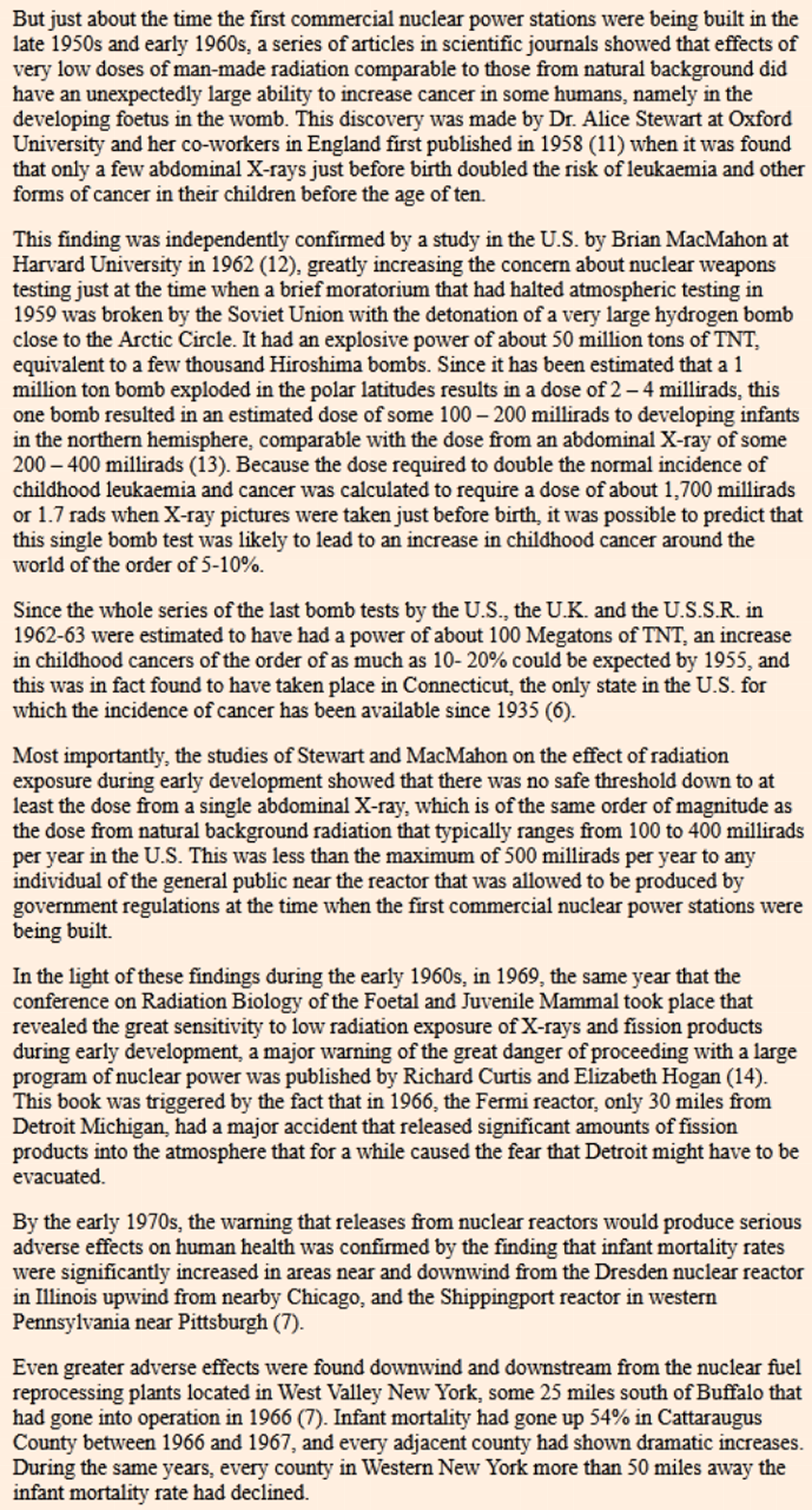 Nuclear racism & black genocide in the ghetto milk program then latino genocide.