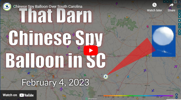 Chinese spy weather warfare balloon tracked over secret military nuclear, missile defense & weather warfare sites from Alaska thru South Carolina correlated to thousands of cloud seeding facilities China islocating in Tibet plus building the world's largest ionospheric heater use to set off volcanos, earthquakes, tidal waves & the wild & crazy manmade weather the world is currently being subjected to by a multitude of world powers governed by western central bankers and non-western central bankers.