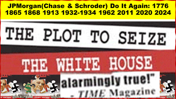 JPMorgan plot to seize White House, overthrow Roosevelt, and install a Fascist dictatorship