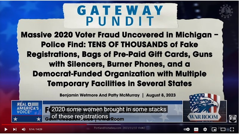 Widespread voter registration fraud paid for by UpChuck Schumer for $1,000,000