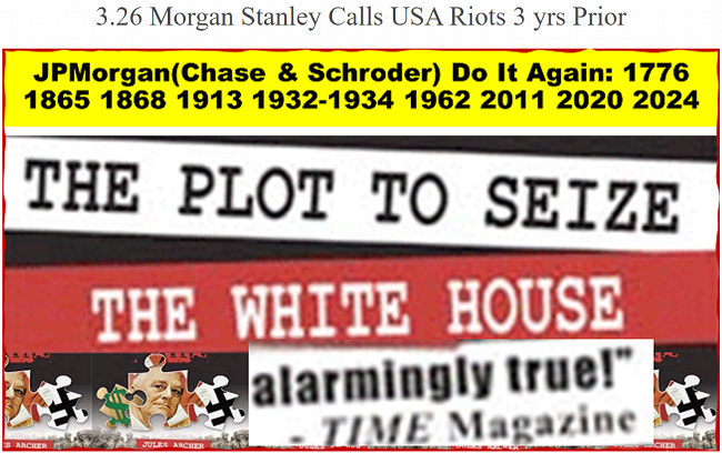 Did Morgan Stanley do it for JPMorganChase? ...and the taking out of the international chair of Morgan Stanley retribution or getting your players ahead in terms of inner-rival City central bank league games?