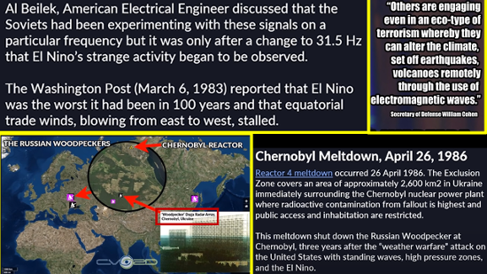 El Nino  & stalling trade winds & deflecting rain storms