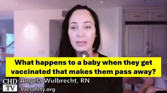 What happens to a baby when they get vaccinated that makes them pass away?