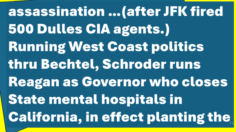 Schroder owns Bechtel owns Reagan
