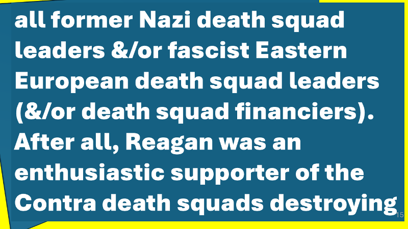 death squad financiers for Reagan & Bush
