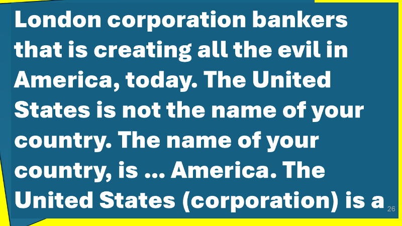The name of your country is NOT the United States ...the name of your country is, America