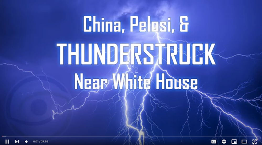 Laser-directed lightning weather warfare?
