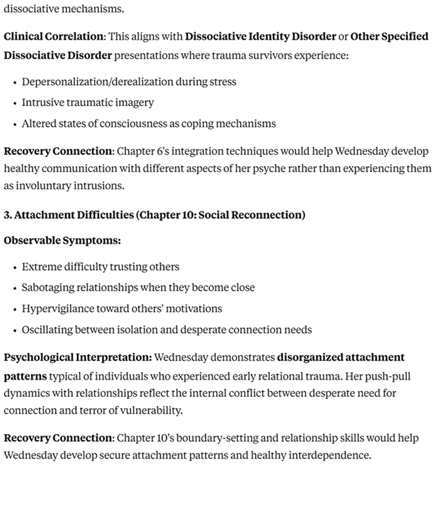 Wednesday Series: A Psychological Analysis of Trauma and Mind Control Themes