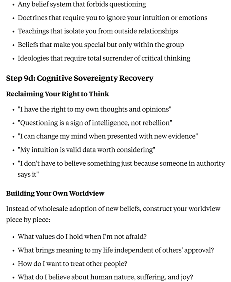 Reclaiming authentic self