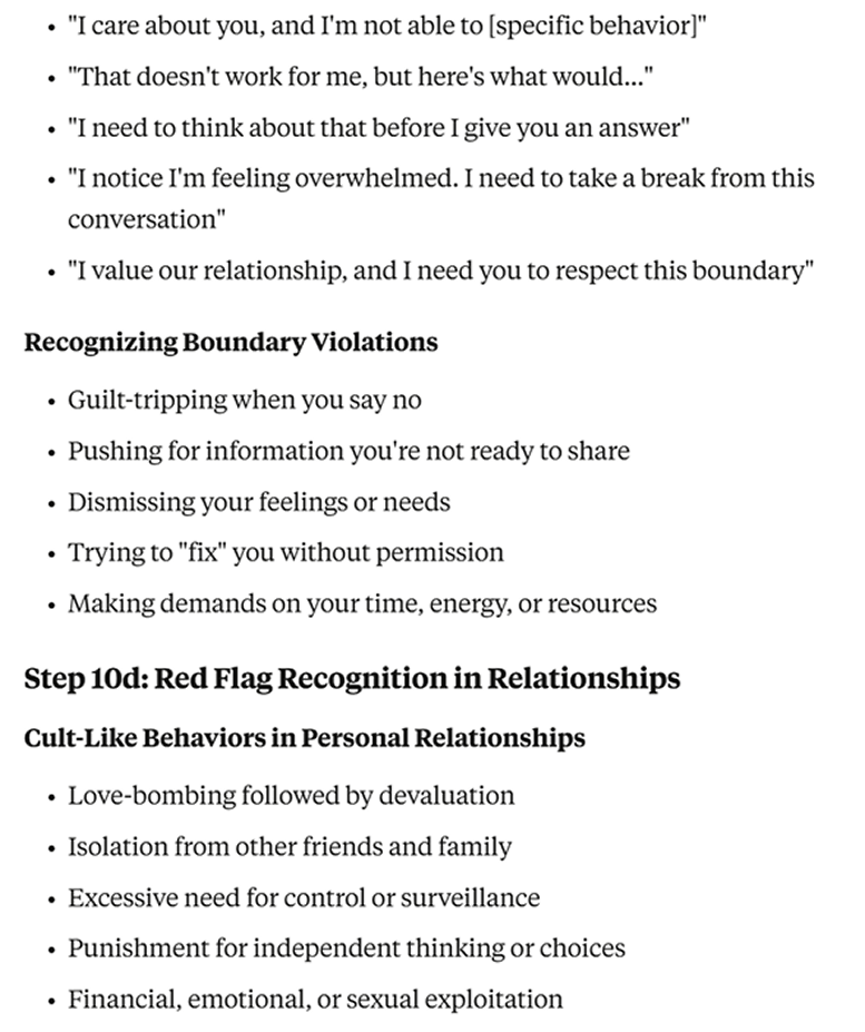 Reclaiming authentic self