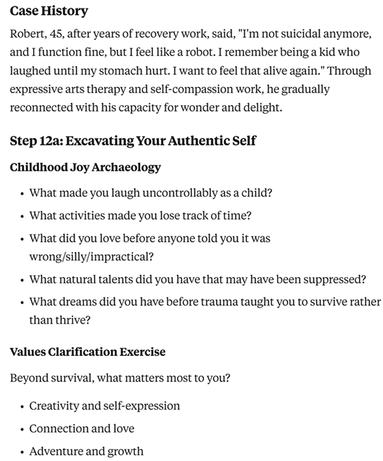 Reclaiming authentic self
