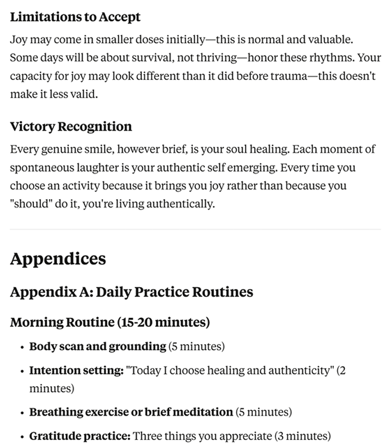Reclaiming authentic self
