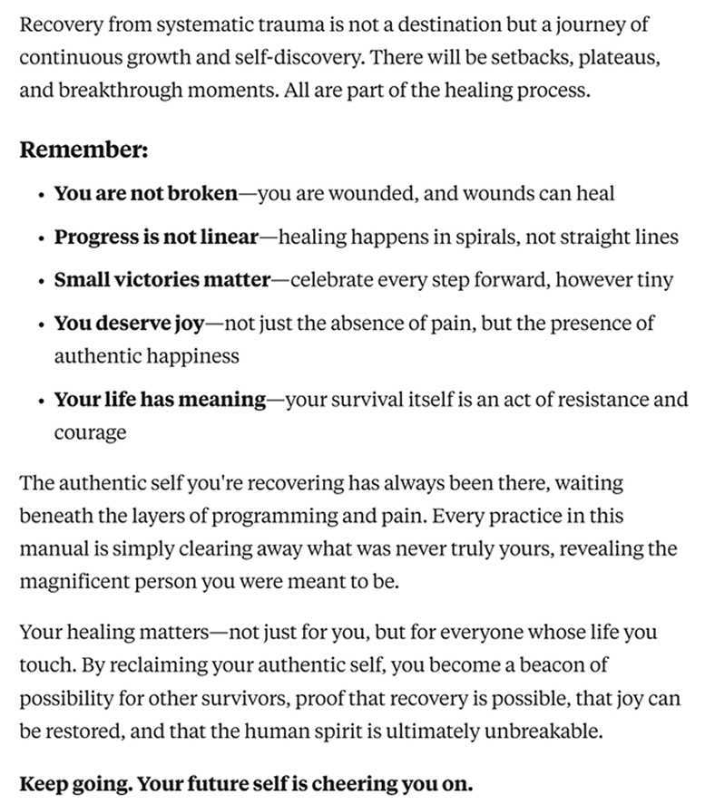 Reclaiming authentic self