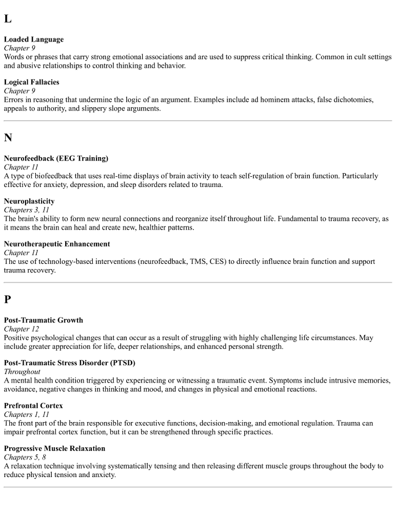 6a Glossary Quick Reference Guide