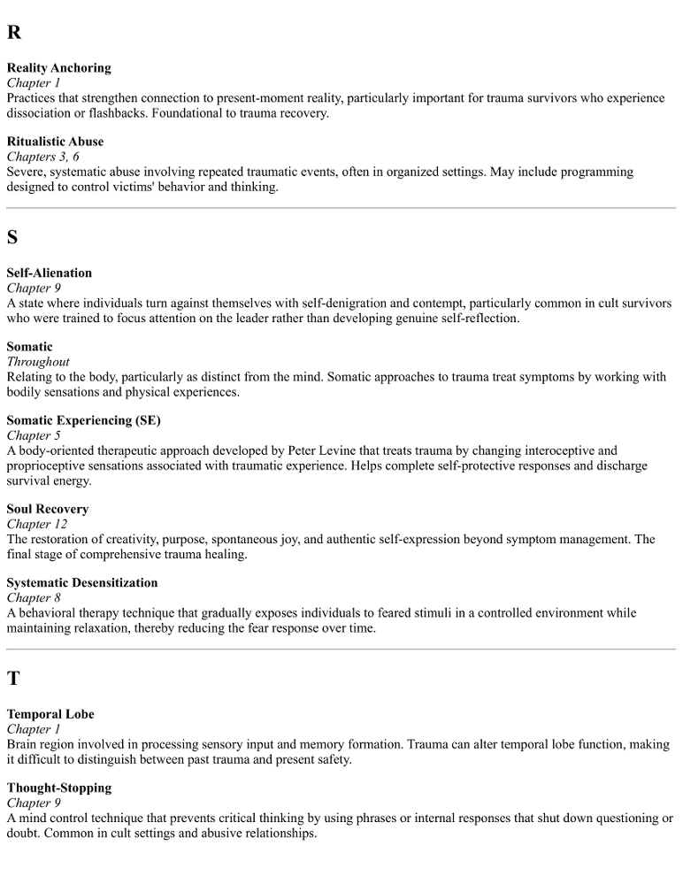 6a Glossary Quick Reference Guide