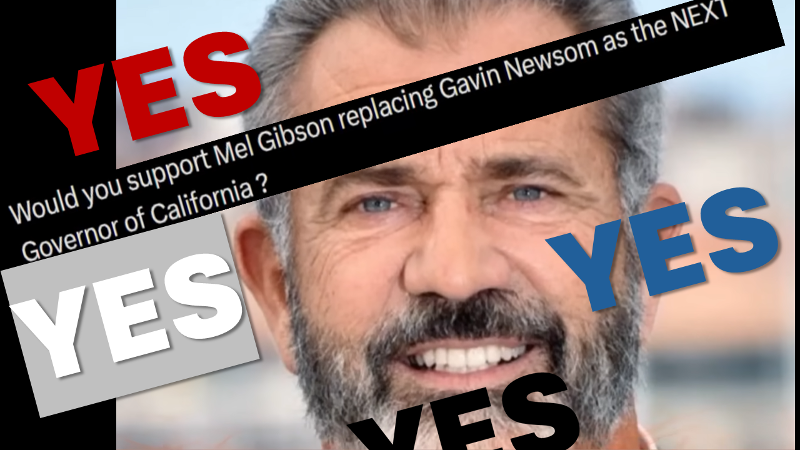 Vote for Mel Gibson for Governor of California