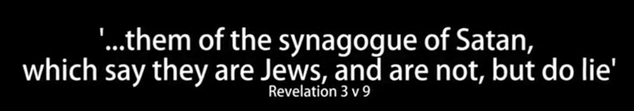 Those of the synagogue of Satan, who say they are Jews, but are not