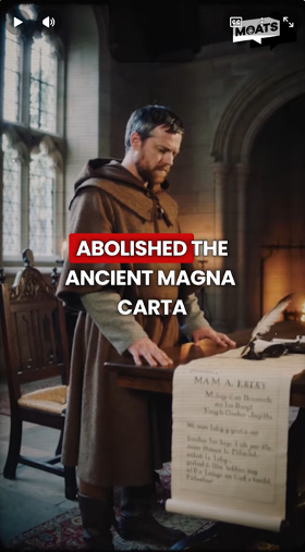 British justice minister abolishes human rights of a jury trial established by the Magna Carta 800 years ago