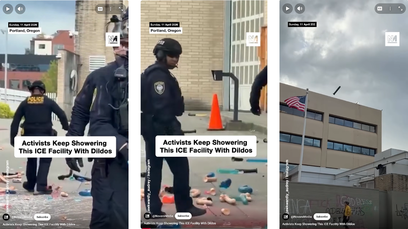 Portland Antifa Dildoes ICE